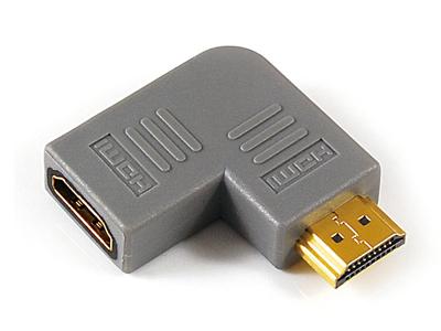 HDMI A kištukas į HDMI A moteriškas adapteris, 90˚ kampo tipas KLS1-10-020