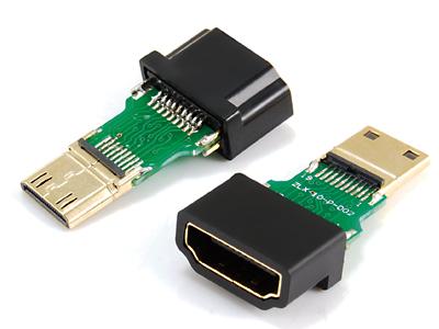 HDMI A ເພດຍິງຫາ, HDMI mini ເພດຊາຍ, ອະແດບເຕີ KLS1-AP-006