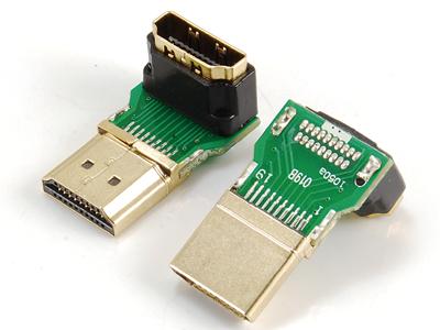 HDMI A male naar,HDMI A female,adapter,90?hoek type KLS1-AP-020