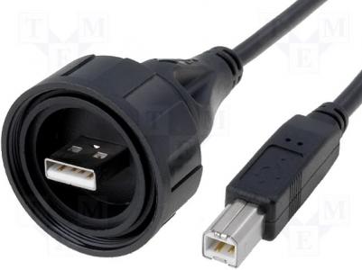 वाटरप्रूफ USB 2.0 कनेक्टर IP67 KLS12-WUSB2.0-01