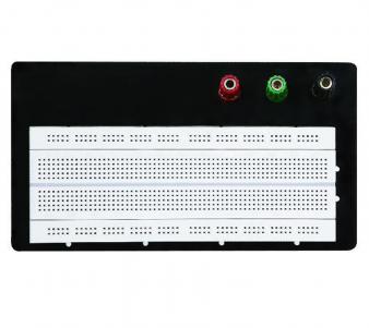 एल्युमिनियम ब्याकप्लेट KLS1-BB840B मा 840 पोइन्ट सोल्डरलेस ब्रेडबोर्ड