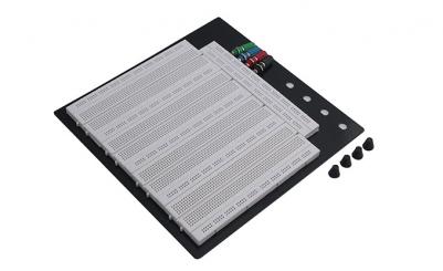 एल्युमिनियम ब्याकप्लेट KLS1-BB3260A मा 3260 पोइन्ट सोल्डरलेस ब्रेडबोर्ड