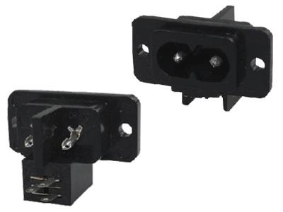 AC Power Socket Connector C8 Solder Type KLS1-AS-222-24