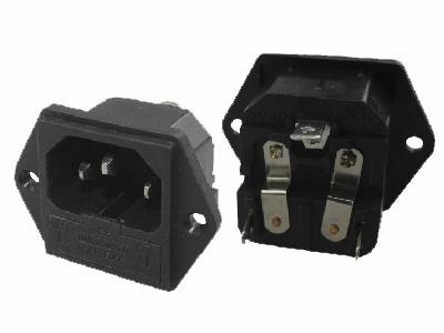 AC-strømstik*AC-stik KLS1-AS-301-18