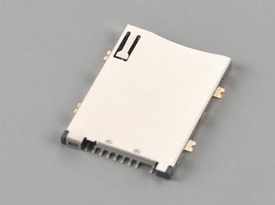 SIM ბარათის კონექტორი, PUSH PUSH, 8P+1P, H1.85mm, Post KLS1-SIM-074B-ის გარეშე
