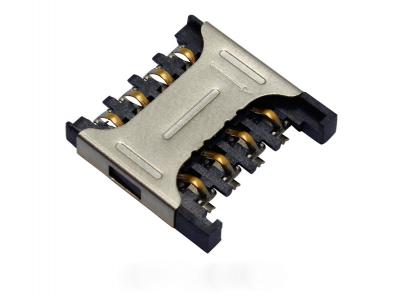 Konektor micro SIM karty 8P, PUSH PULL, V2,4 mm KLS1-SIM-044-8P