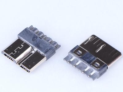 MICRO USB 3.0 PLUG, 10P pájka KLS1-234-10M1