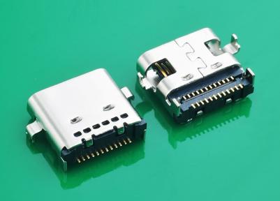 24P SMD L=7.9mm મિડ માઉન્ટ USB 3.1 પ્રકાર C કનેક્ટર ફીમેલ સોકેટ KLS1-5404