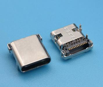 24P DIP+SMD L=10.0mm USB 3.1 tipe C konektor soket perempuan KLS1-5408