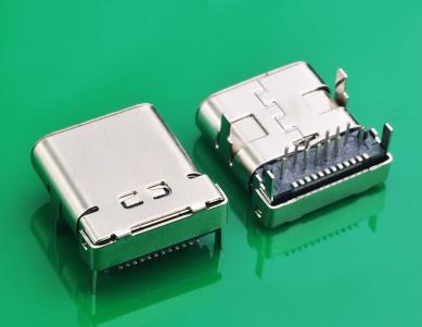 24P DIP+SMD L=10.0mm USB 3.1 type C connector female socket KLS1-5454