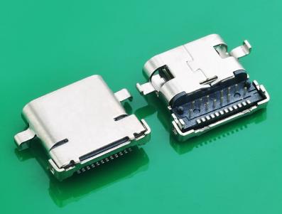 24P DIP+SMD mellanmontering L=8,65 mm USB 3.1 typ C-kontakt honkontakt KLS1-5456