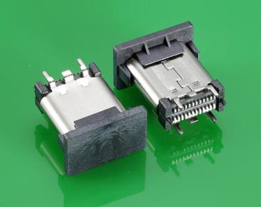 سوکت زن کانکتور 24P عمودی SMD L=10.35mm USB 3.1 نوع C KLS1-5422