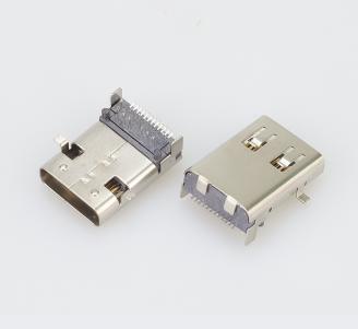 Θηλυκή υποδοχή 24P DIP+SMD L=12,0mm USB 3.1 type C, θηλυκή υποδοχή KLS1-5468