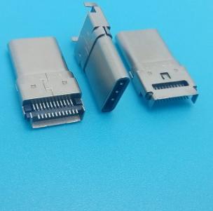 24P SMD L=15.5mm USB 3.1 አይነት ሲ አያያዥ ወንድ ተሰኪ KLS1-5472
