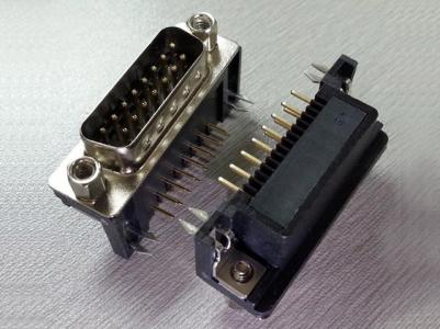 DR 2 vrstični konektor D-SUB, 9P 15P 25P 37P moški ženski pod pravim kotom, 8,1 mm KLS1-215 & KLS1-215B