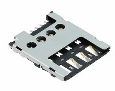 Conector de cartão micro SIM, 6P, H1,45mm KLS1-SIM-046