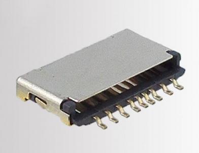 Micro SD card connector push pull,H1.5mm,with CD pin  KLS1-TF-019