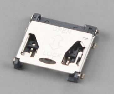 Micro SD kortelės jungtis HINGED TYPE, H1.9mm KLS1-TF-017