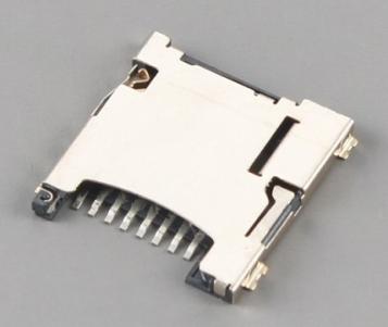 ຕົວສຽບບັດ Micro SD, H1.4mm, ມີ CD pin KLS1-TF-016