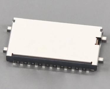Sredinski priključek za kartico SD, push pull, H1,75 mm, s CD zatičem KLS1-SD003