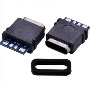 Воданепранікальны раз'ём USB Type-C IPX7 KLS1-PUB-028