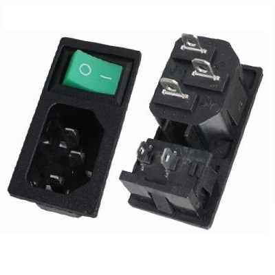 C14 AC power socket+Switch KLS1-AS-304-4