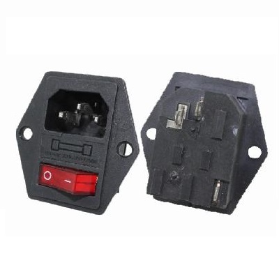 C14 AC socket + Fuse + Sui KLS1-AS-303-8