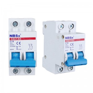 NBSe DZ47-63 Міні-вимикач 2P 16A Автоматичний вимикач