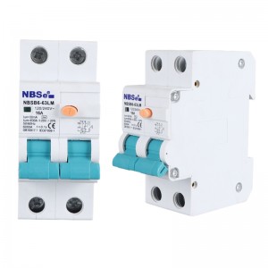 NBSB6-63LM 230V 400V 2P 16A 20A 32A 6kA MCB Mini-Leistungsschalter