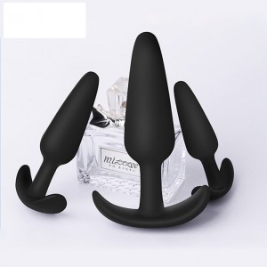 Pack vun 3 Silikon Butt Plugs Trainer Kit Sex Spillsaachen Flared Base Prostata Sex Spillsaachen