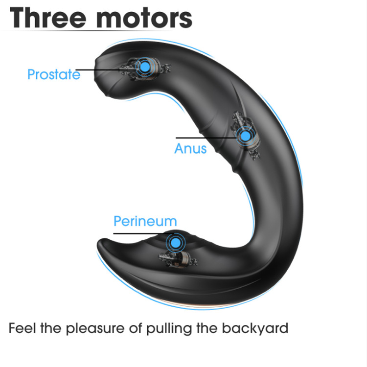 Қашықтан эргономикалық дизайн P-Spot Wiggle простата массажын ынталандырады