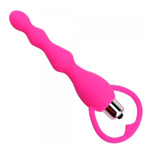 bükülebilir silikon titreşimli anal boncuklar butt plug vibe seks oyuncakları