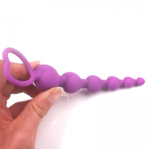 LoveIy Heart Shaped Prostate Massager mei Safe Pull Ring