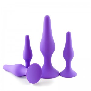 Sexy Toys 4PCS مقعد پلگ سيٽ ميڊيڪل سلڪون سنسڪرت مقعد رانديون