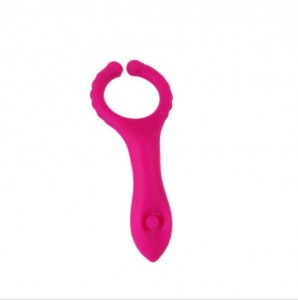 Silicone Vibrating Nipple Stimulator G-spot Clip Dildo Ring Toy vibrator