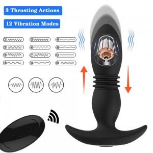 Control remoto 7 modos Butt Plug Thrusting Anal Prostate Massagers