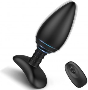 Silicone Rechargeable Anal Vibrator kalawan Remote Control 6 Modeu Geter