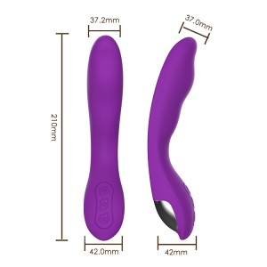 Über USB wiederaufladbares G-Topf-Masturbationsspielzeug für Frauen, das massiert