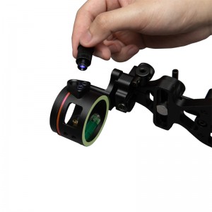 Ultra-padhang Serat Optik One Pin Senyawa Bow Sight
