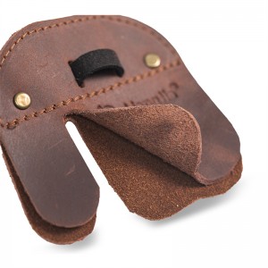 AKT-SL944 Tiro à l'arcu Finger Leather Tab Per Pratica Outdoor