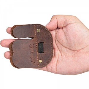 AKT-SL944 Archery Leather Finger Tab Para sa Outdoor Practice