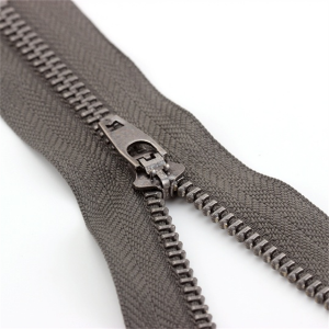 Fabbrica all'ingrosso Custom 4.5YG 4YG 5YG Double Lock Close End Metal Brass Zipper per Jeans