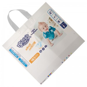Wholesale Custom Printed Waterproof Baby Diaper Packaging Bag