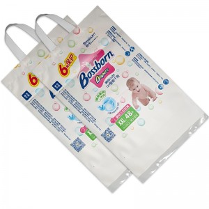 hot sale custom printed logo baby diaper plastic packaging bag