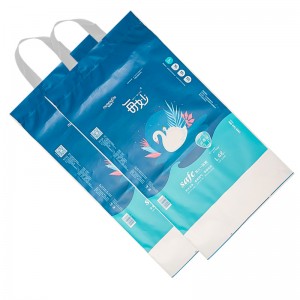 Custom Wholesale Plastic Biodegradable Baby Diaper Bags