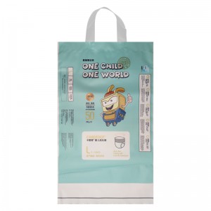 Wholesale Custom Printed Plastic Baby Diaper Packaging Nappy Bags