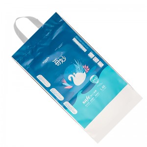 Custom printed plastic disposable bags baby diaper packaging for designing