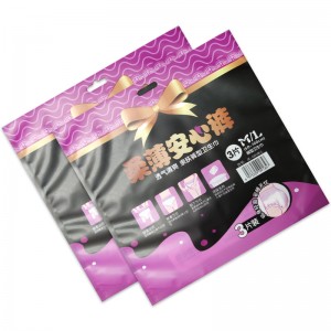 High quality custom printing plastic adult diaper women menstrual pants packaging plastic bags