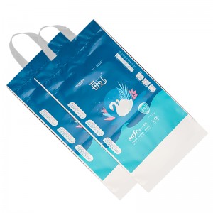Custom printed plastic disposable bags baby diaper packaging for designing