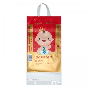 Customized compound LDPE packaging printing plastic bag diaper gift bag